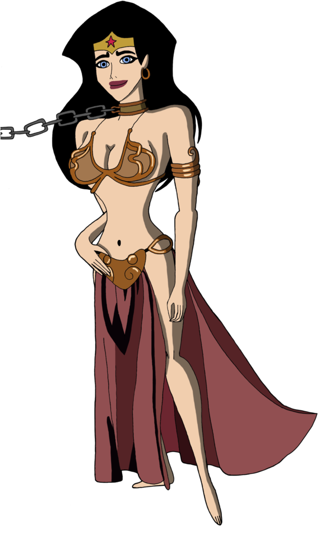 Wonder Woman As Slave Leia By Renthegodofhumor - Art (1024x1648)