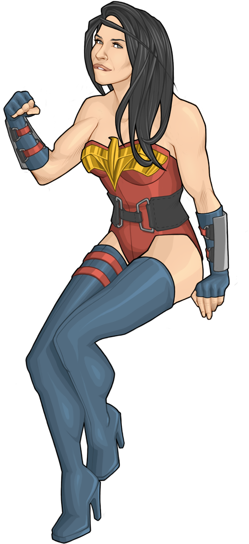 Wonder Woman Again By Georgel-mcawesome - Cartoon (586x1200)