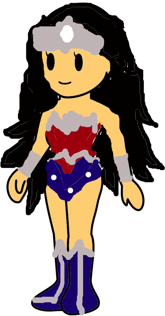 New Wonder Woman By Princessravenlover18 - Cartoon (745x1071)