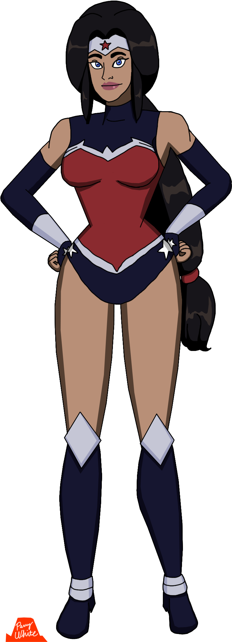 Justice League War Wonder Woman By Perrywhite - Justice League War Wonder Woman Drawing (792x2140)