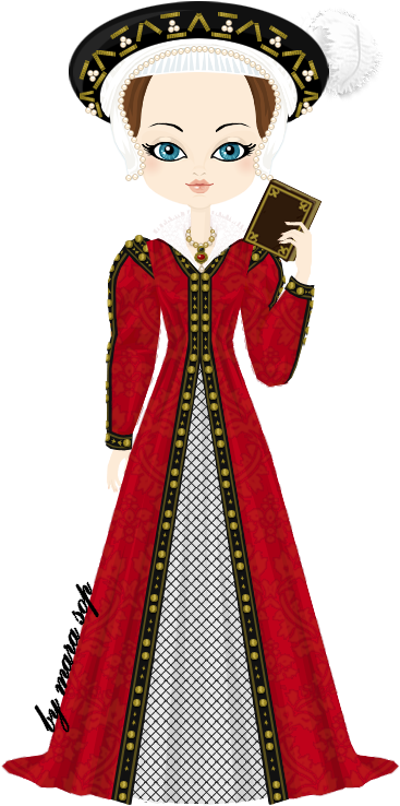 Katherine Parr By Marasop On Deviantart, Sixth Wife - Cartoon (397x769)