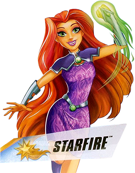 Monster High & Dc Super Hero Girls Artworks - Dc Superhero Girls Starfire (489x616)