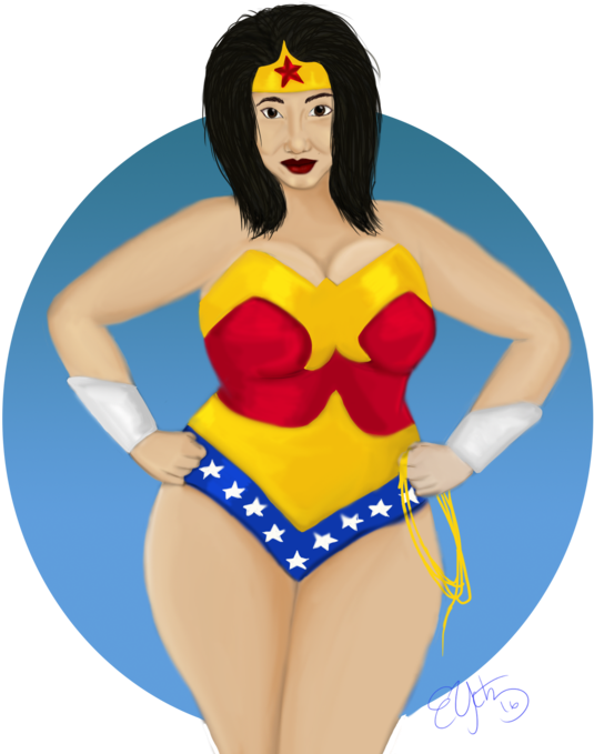 Emily By Buxom-bunny - Wonder Woman (600x771)