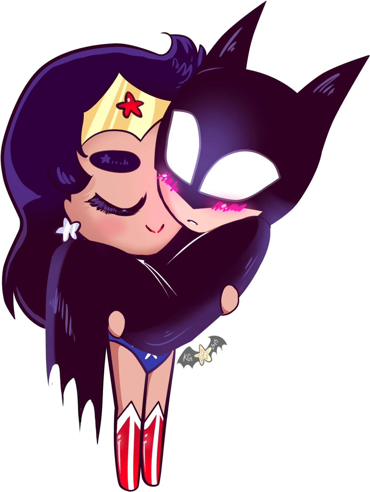 Wonderbat , Wonder Woman ,batman , Love , Diana And - Wonder Woman And Batman Baby (1280x1696)