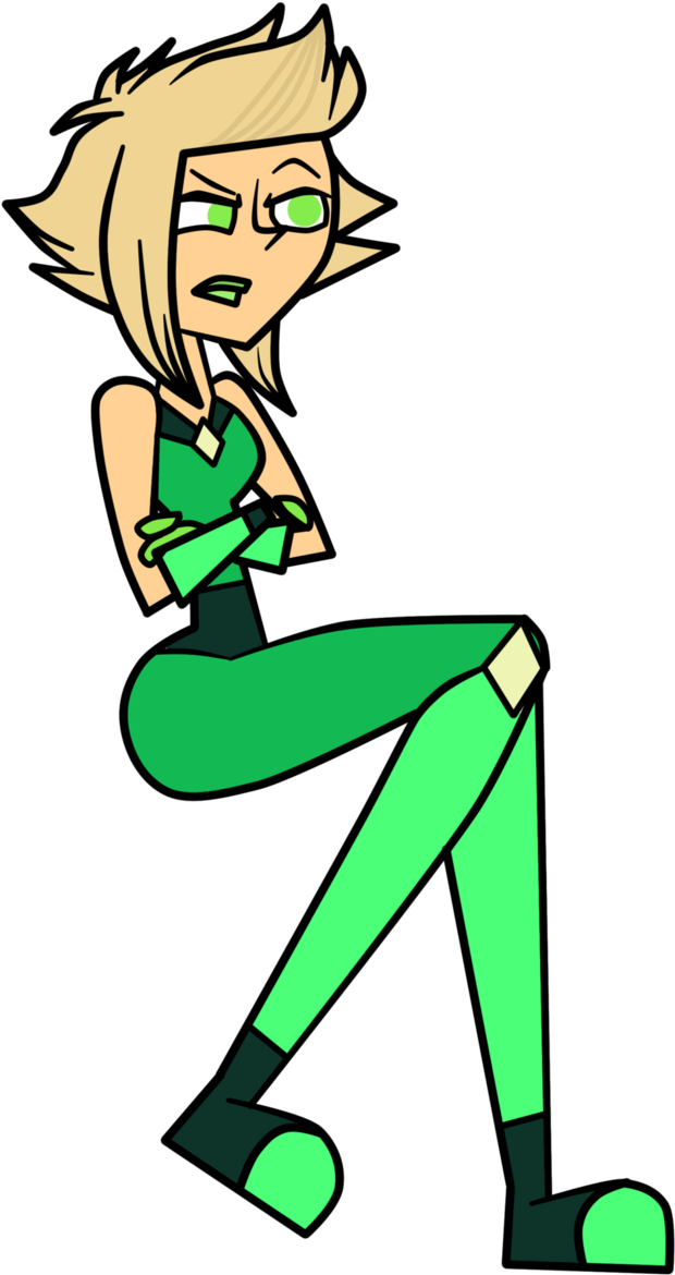Peridot Sit By Derpycaday123 - Steven Universe Total Drama (671x1189)