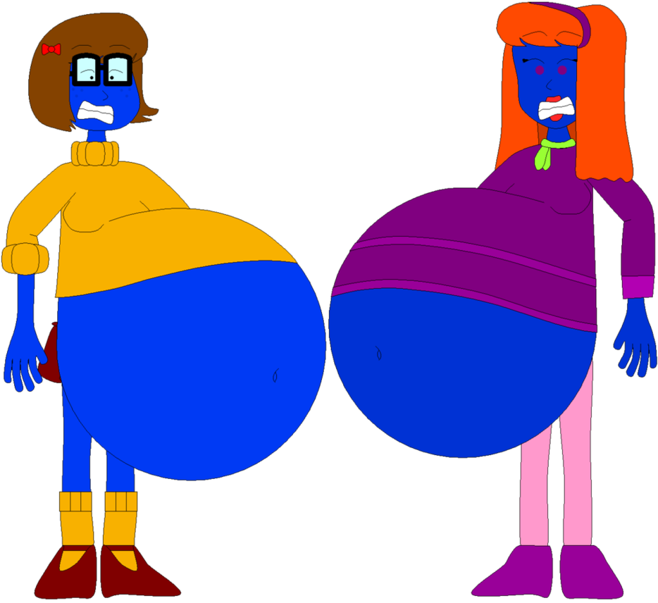 Velma And Daphne's Blueberry Bellies By Angry-signs - Blueberry Daphne And Velma (934x856)