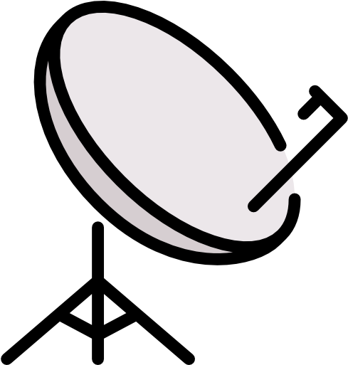 Radio Antenna Free Icon - Satellite Dish Icon Png (512x512)