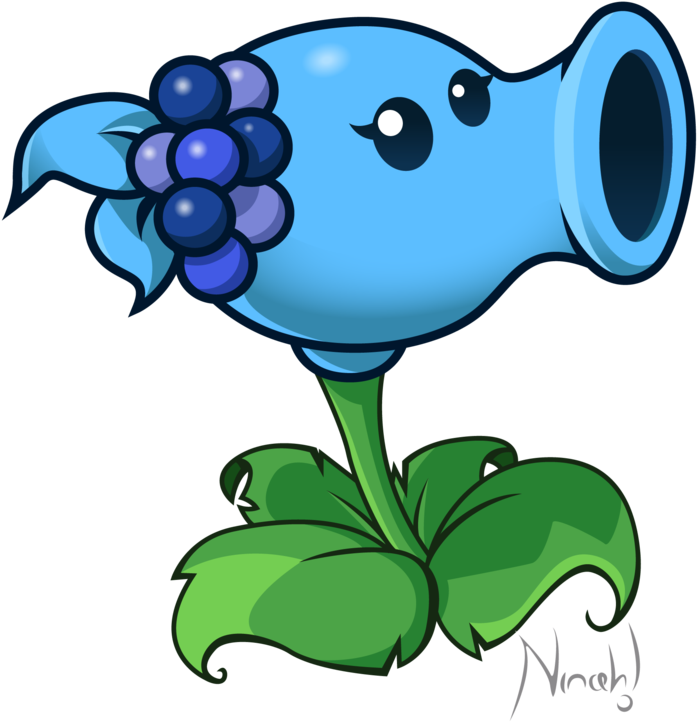 Blueberry-shooter Request By Nina06 - Plants Vs Zombies Blueberry (800x800)