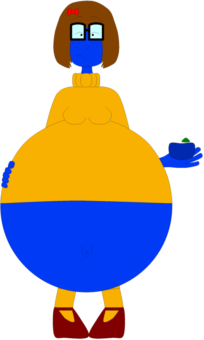 Velma's Blueberry Belly By Angry-signs - Velma And Daphne Belly Expansion (693x1152)