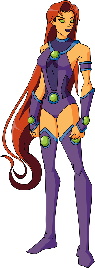 Starfire By Glee-chan - Beast Boy Young Justice (519x900)