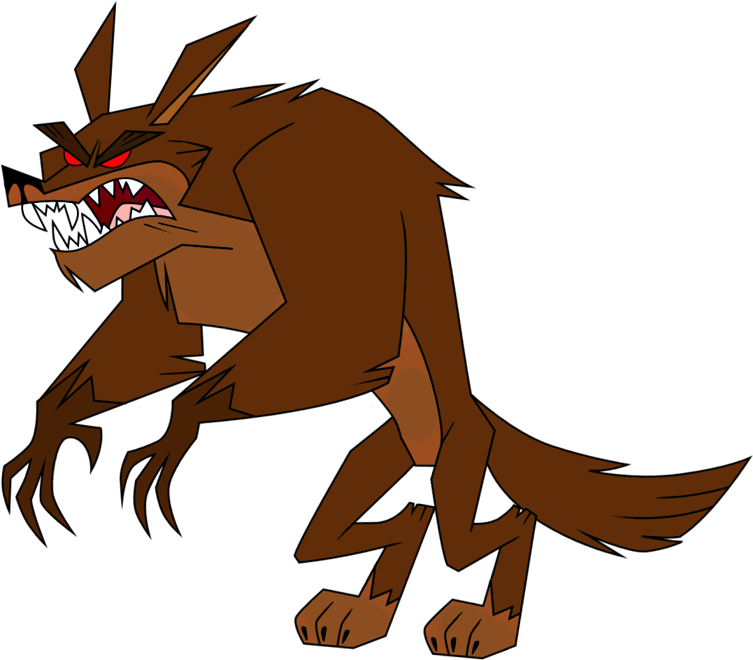 A Muscular Werewolf Cartoon Clipart - Werewolf Cartoon Png (1200x1000)