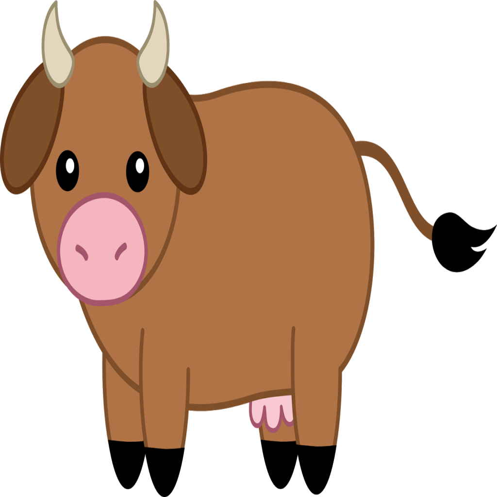 Excelente Fotos Para Imprimir Y Color De Los Animales - Brown Cow Clipart (1024x1024)