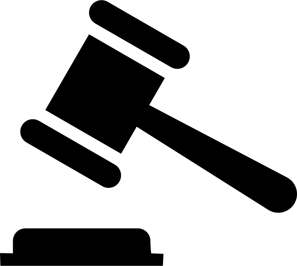 Auction Judge Rule Hammer Court Comments - Terms Of Use Icon (985x882)