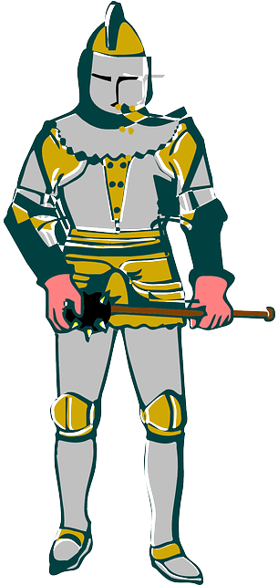 Man, Knight, Medieval, Armor, Weapon - Medieval Knight Clipart Png (320x640)