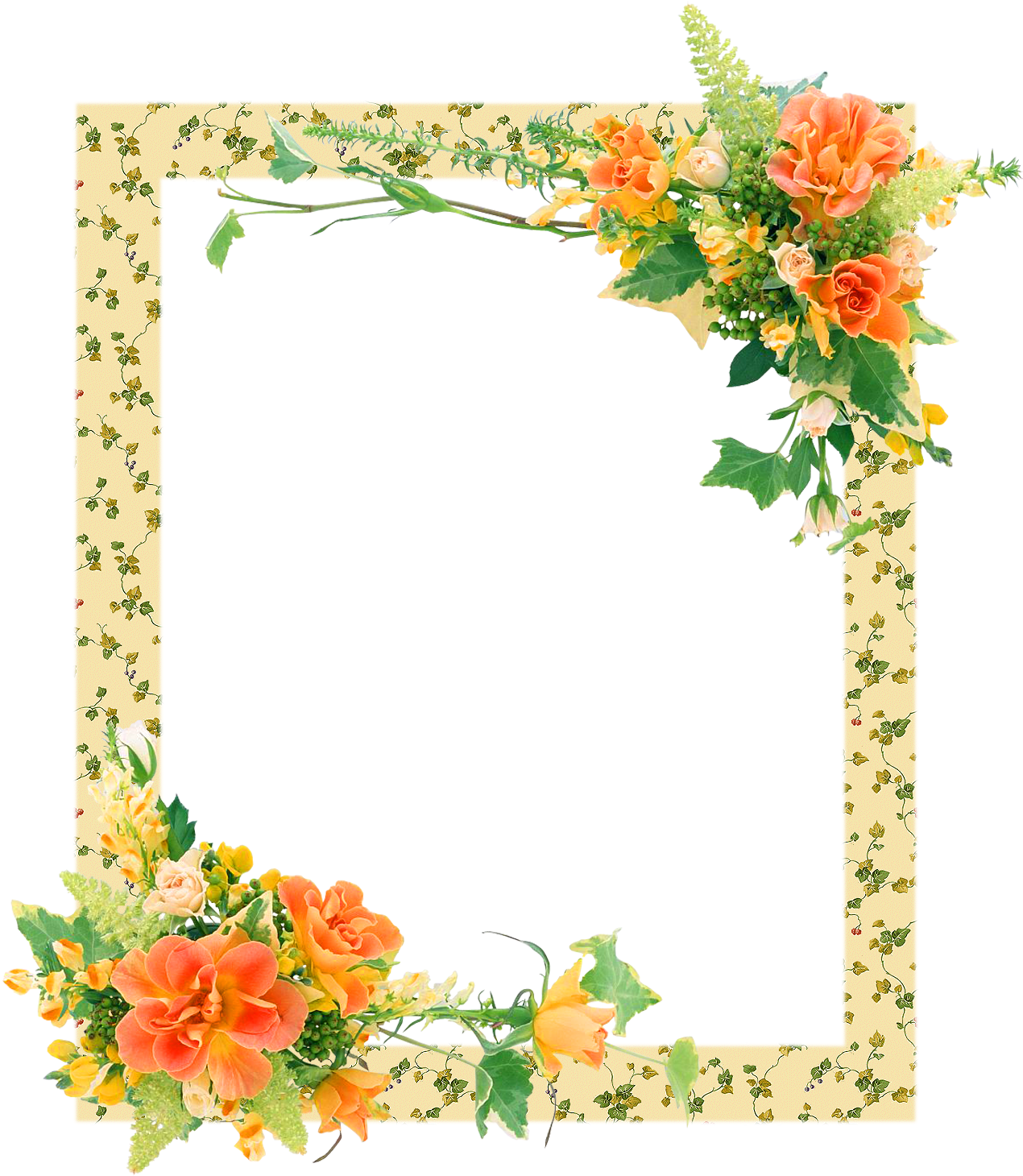Marcos Para Fotos Con Flores - Marcos Para Fotos Con Flores (1400x1500)