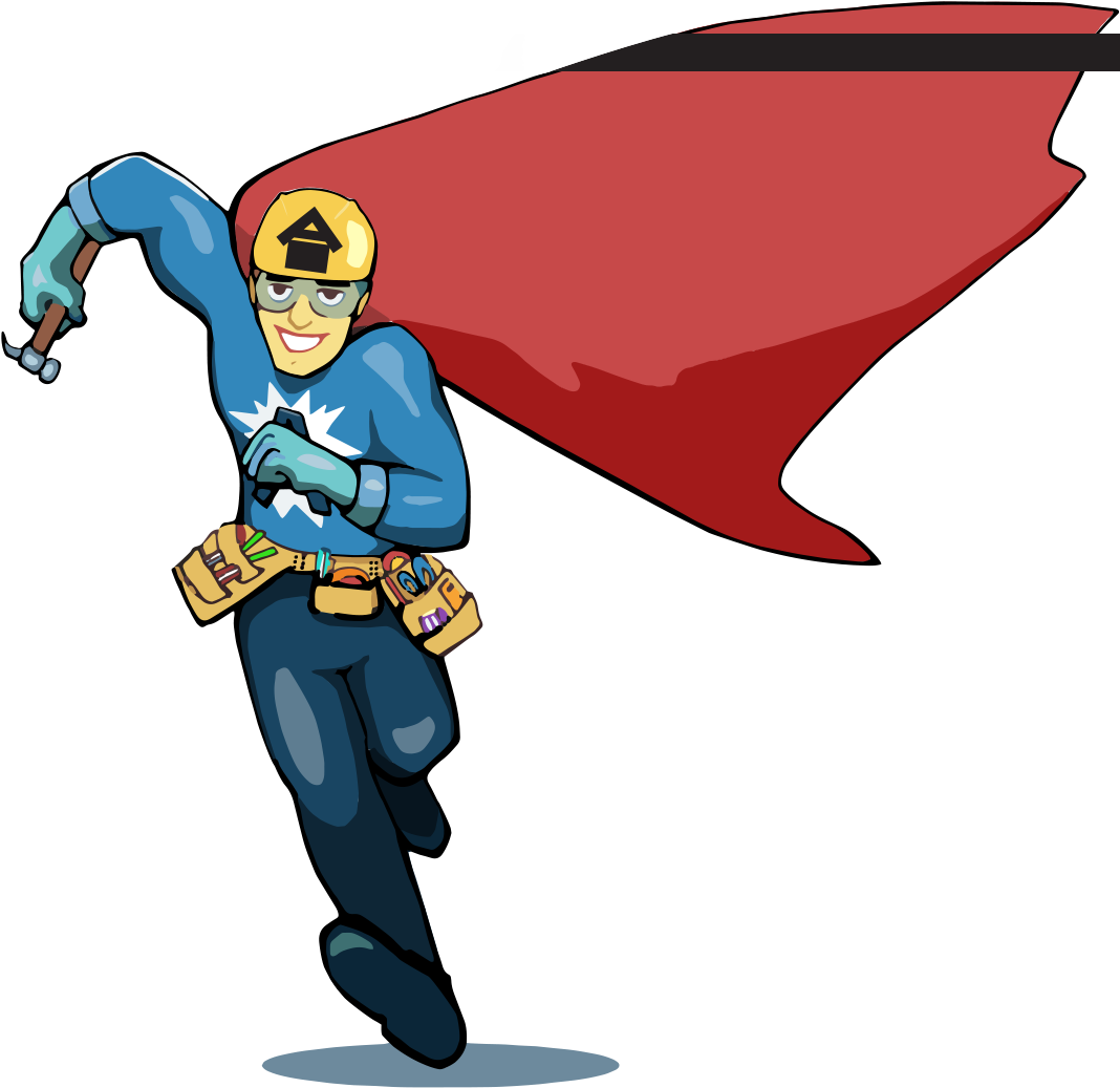 Able Restoration Logo Able Man - Able Man (1079x1040)