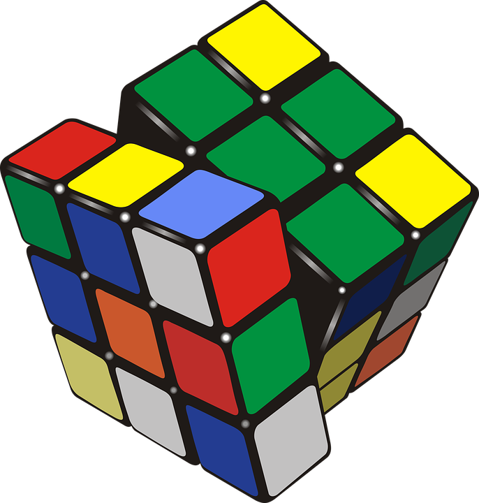 Rubik's Cube, Cube, Rubik, Puzzle, Toy, Drawing - Cubo Rubik Png (686x720)