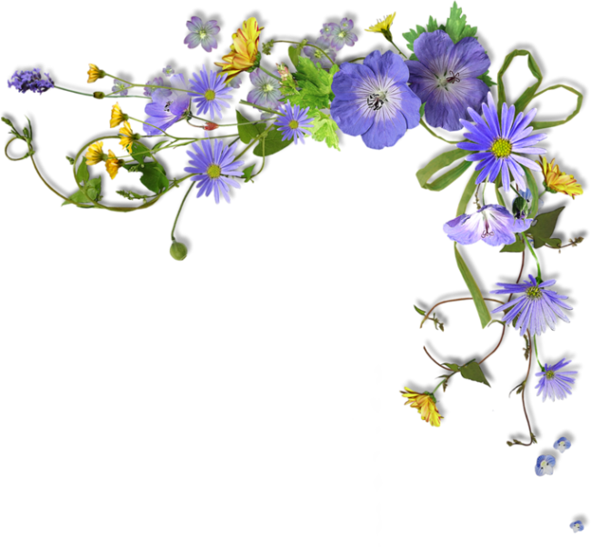Imagen Relacionada - - Flower Paper Corner Png (650x602)