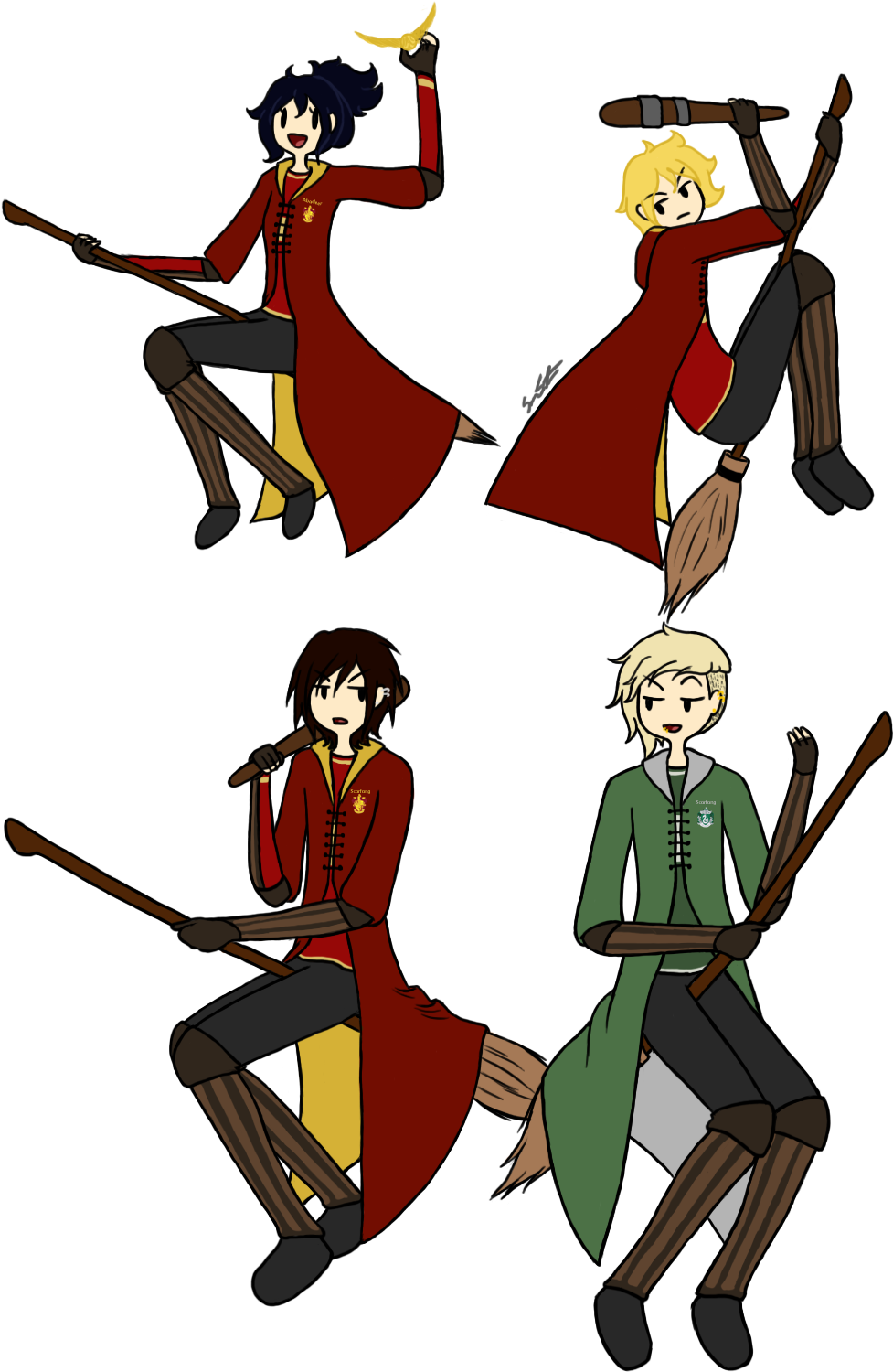 Adventure Quidditch By Ciaxlia - Harry Potter Quidditch Clipart (1024x1503)