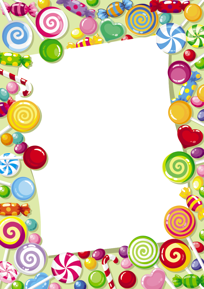 Imagen - Candy Clipart Border (707x1000)
