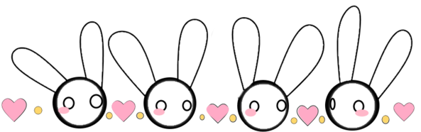 Free To Use Bunny Border *read The Description By Animecutecake - Facebook Messenger (600x450)