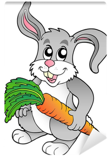 Carrots And A Bunny (400x400)