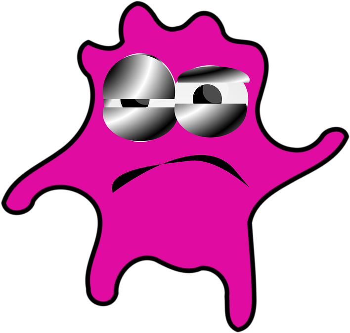 Free Vector Graphic - Cartoon Germs Transparent (728x720)