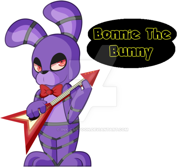 Bonnie The Bunny By Inkcartoon - Cartoon (600x576)