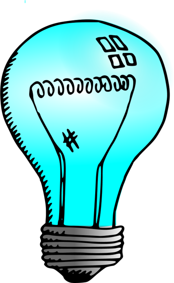Light Bulb Cartoon - Red Light Bulb Clip Art (600x977)