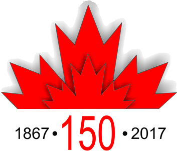 Canada 150 Logo, Flag, Banner, Images, Posters For - Canada (391x343)