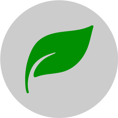 Green Leaf Icon Clip Art At Clker Vector - Plant Icon Round Png (512x512)