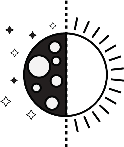 Eclipse Of Moon And Sun - Illustration (550x550)