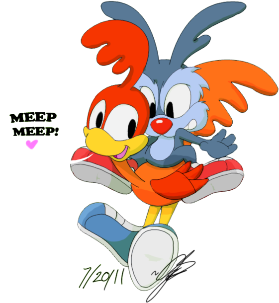 Road Runner Ride By Alphacomics - Tiny Toon Adventures Roadrunner (800x687)