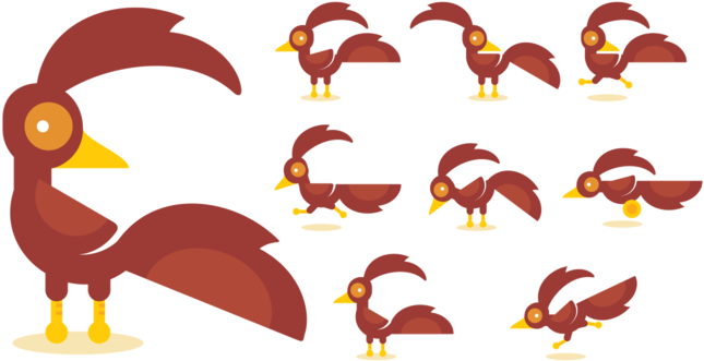 Roadrunner Cartoon Vectores - Roadrunner Bird Running Clipart Desert (700x490)