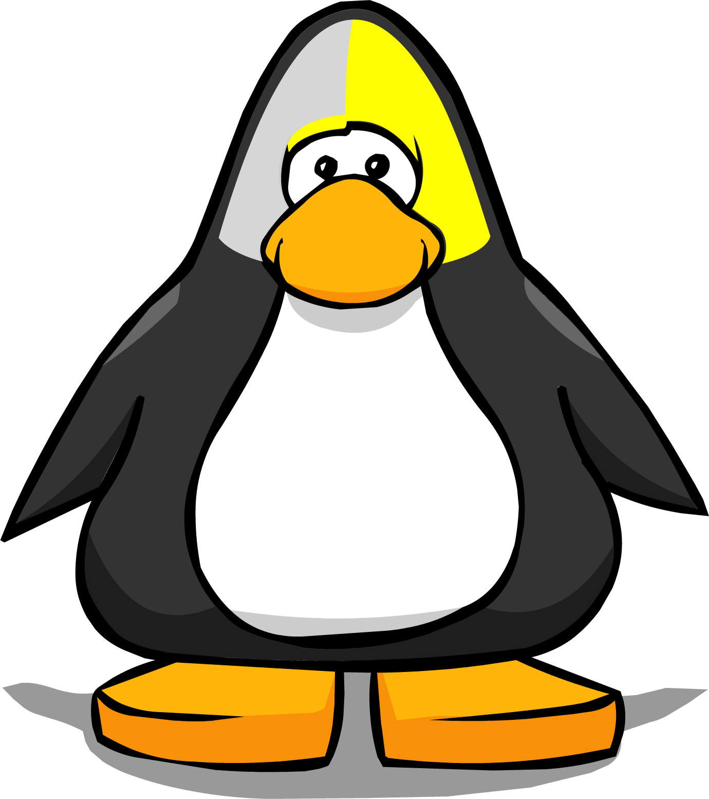 Yellow Face Paint From A Player Card - Club Penguin Ninja Mask (1380x1554)