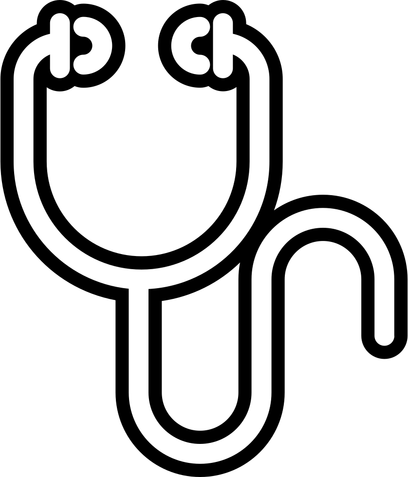 Stethoscope Outline Comments - Estetoscopio Animados Para Colorear (838x980)