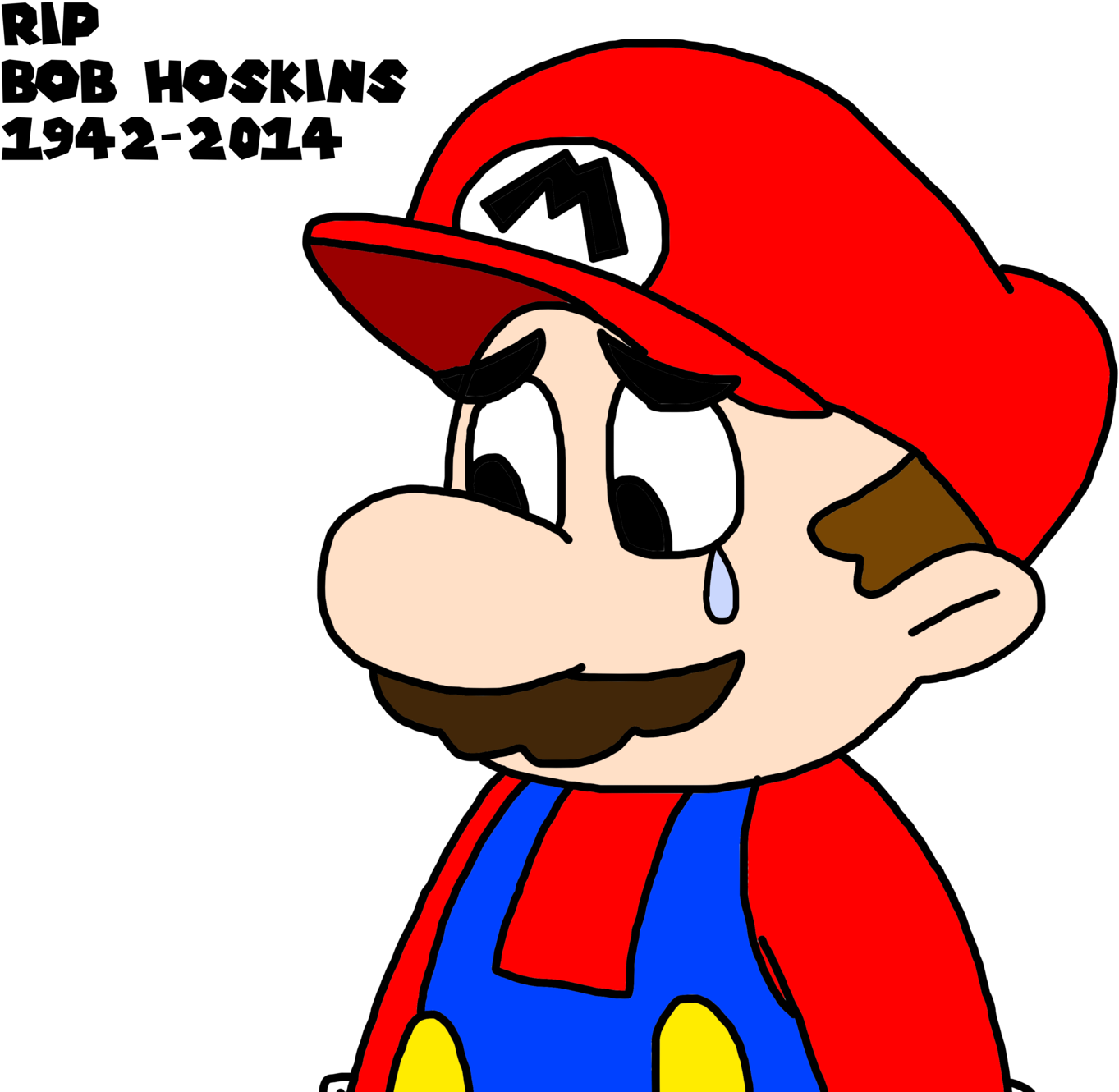 Mario Series Luigi Art Drawing - Bob Hoskins (1600x1600)