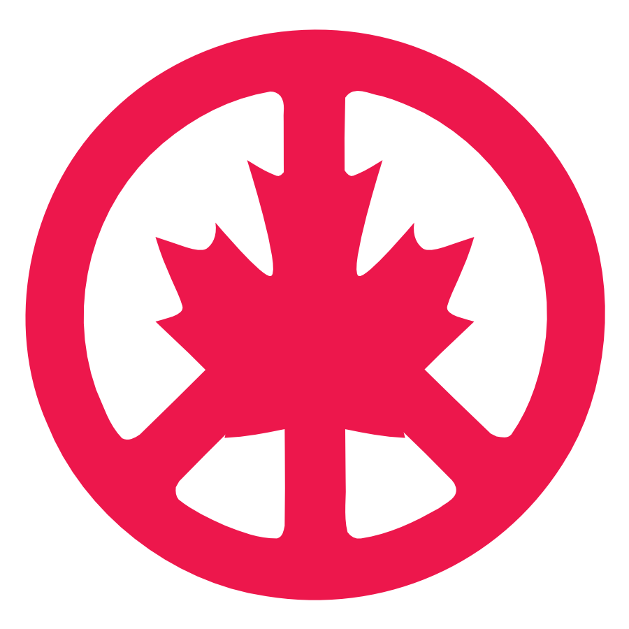 Canada Flag Clipart - Peace In Canada (1111x1438)
