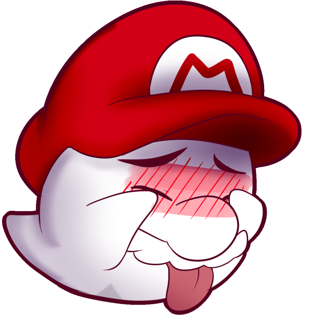 Boo Mario By Baconbloodfire On Deviantart - Mario Kawaii Png (1024x1076)