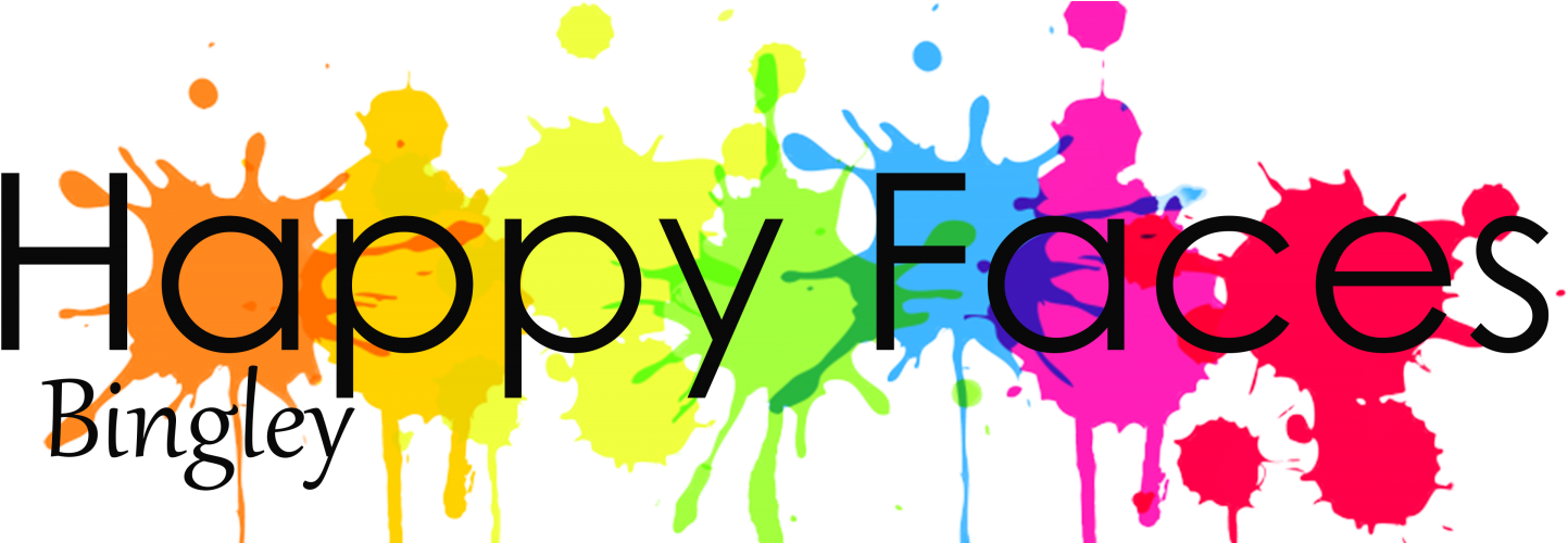 Happy Faces Bingley - Paint Splatter Clipart (1500x499)