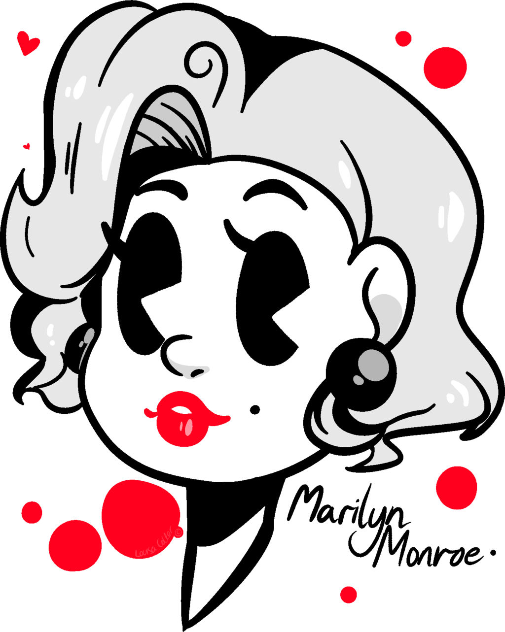 Frustrated Face Drawing Download - Marilyn Monroe Cartoon Drawing (1024x1283)