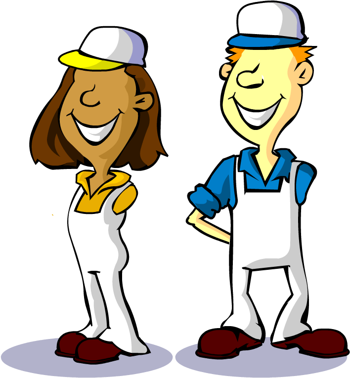 We Could Use Your Help Painting The Faces Of Some Objects - Cartoon (1086x764)