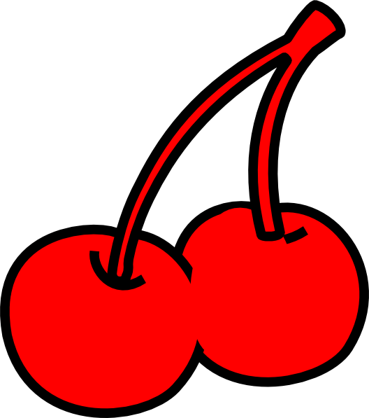 Maraschino Cherries Clip Art - Cherries Clipart Png (528x597)