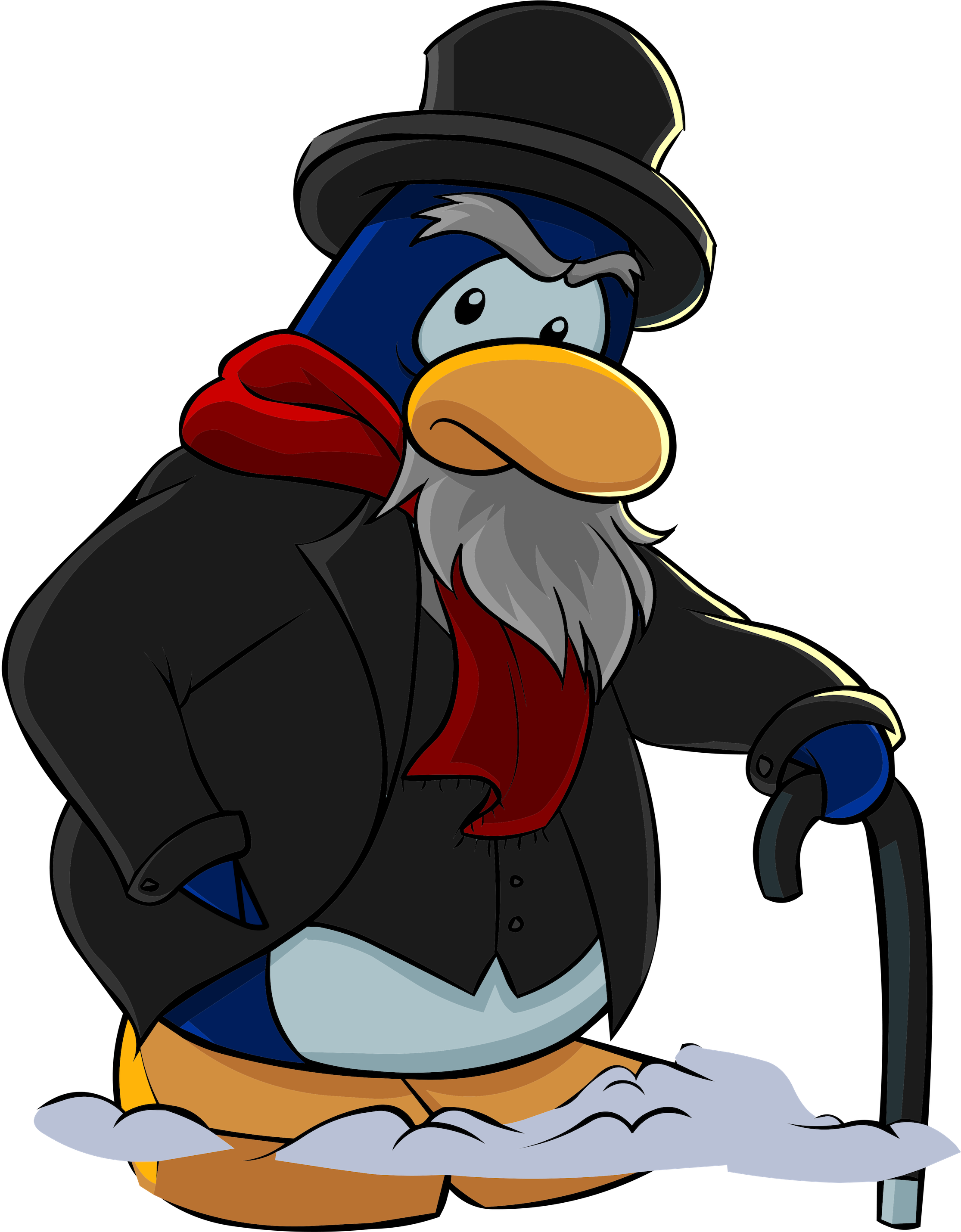 Scrooge - Club Penguin Christmas (2253x2860)