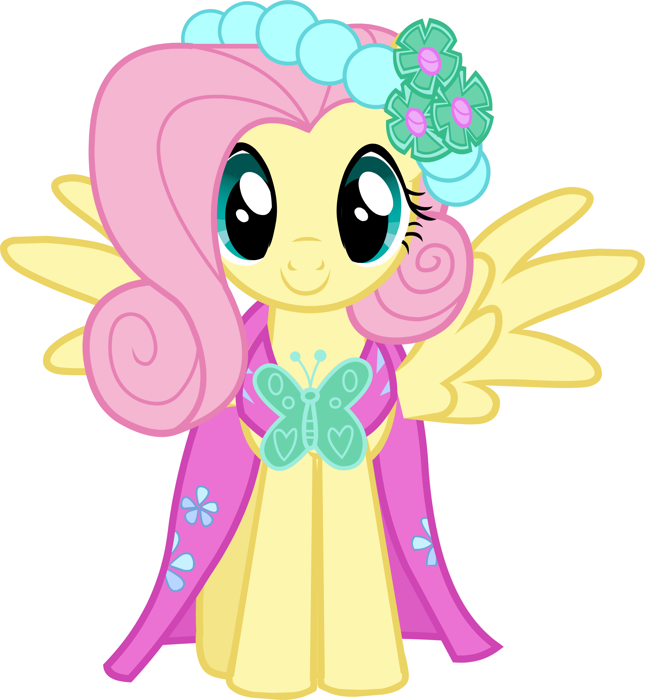Canterlot Castle Fluttershy 6 - My Little Pony Fluttershy Dress Up (2607x2828)