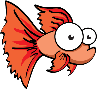In - Cartoon Siamese Fighting Fish (428x397)