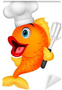 Cartoon Fish In A Hat (400x400)