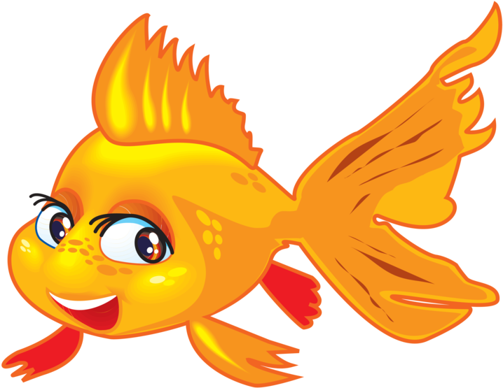 Fish - Golden Fish Clipart (750x576)