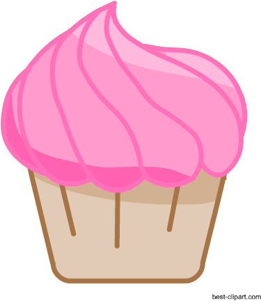 Free Pink Strawberry Cupcake Clipart - Pink Strawberry Cupcake (450x450)