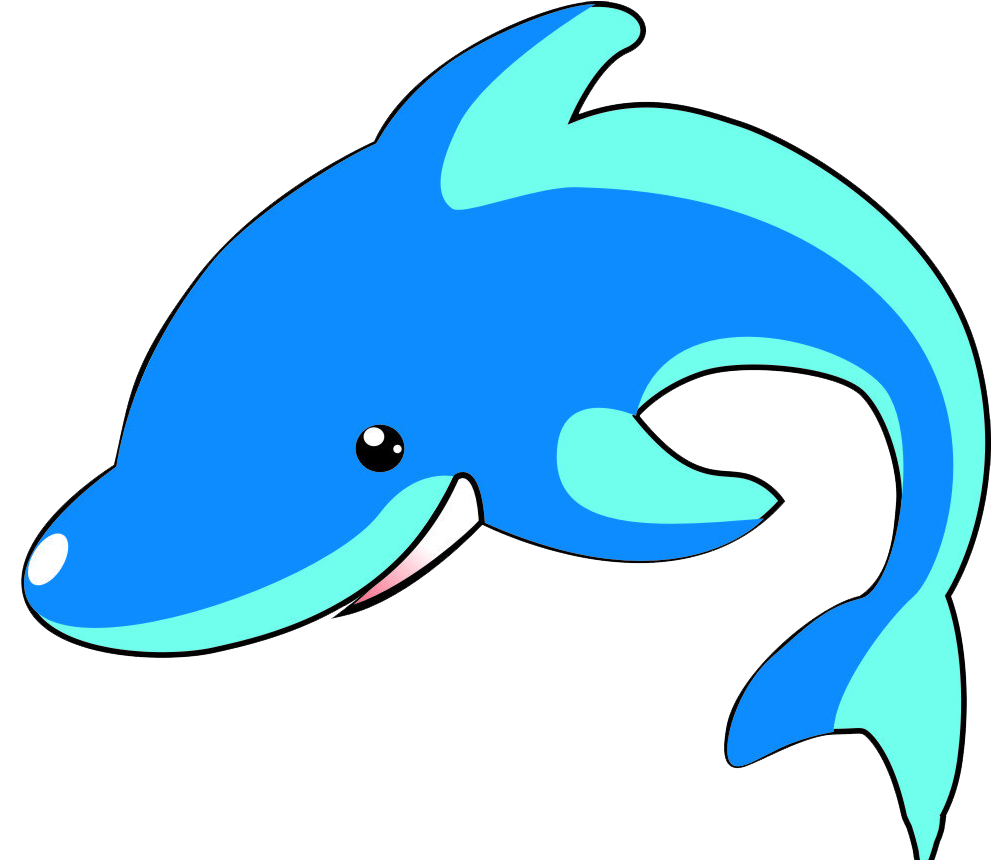 Dolphin Cartoon - Blue Whale - Dolphin Cartoon - Blue Whale (1010x859)